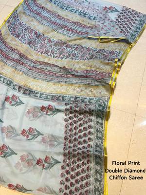 Double Diamond Chiffon Sarees