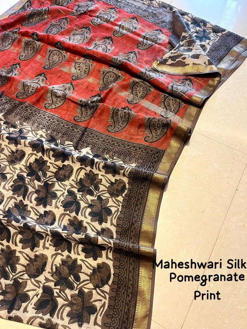 Nashpal maheshwari silk saree 107
