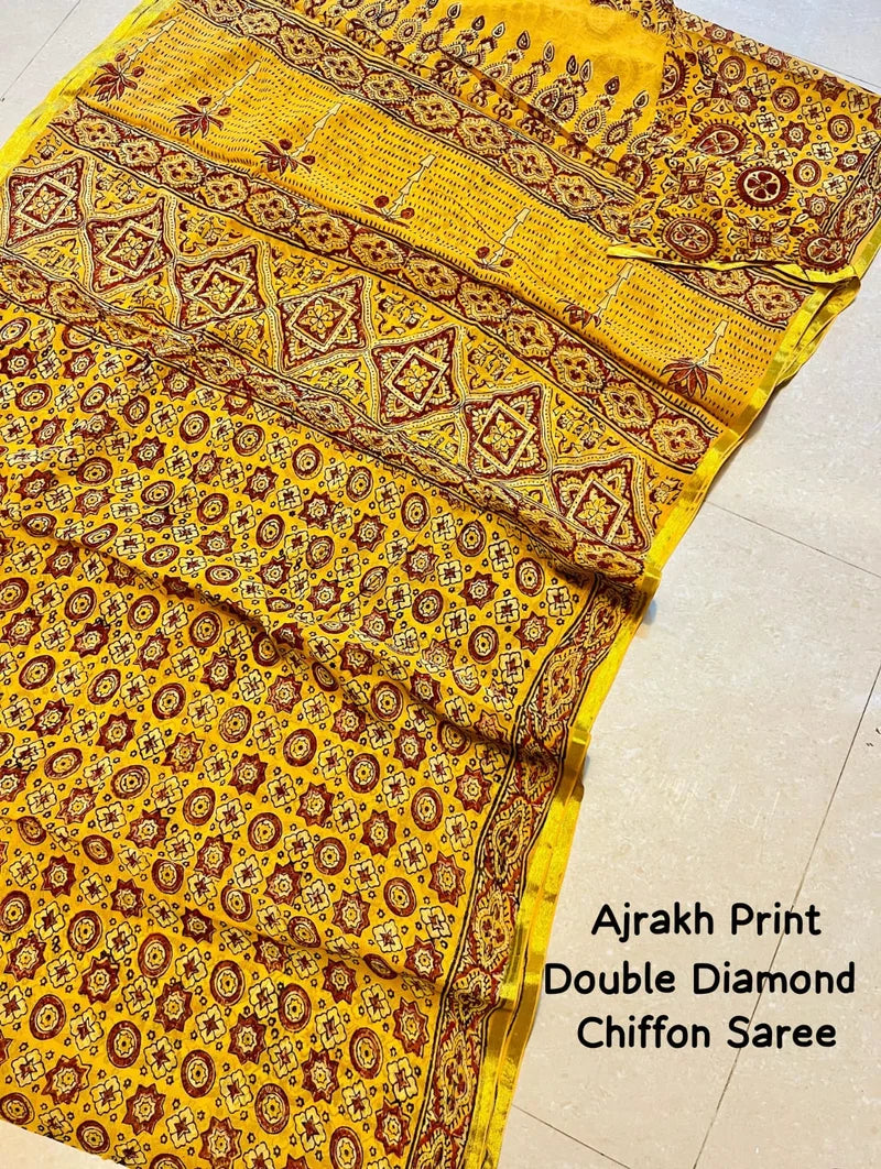 Double Diamond Chiffon Saree 112
