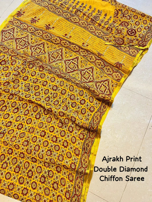 Double Diamond Chiffon Saree 112