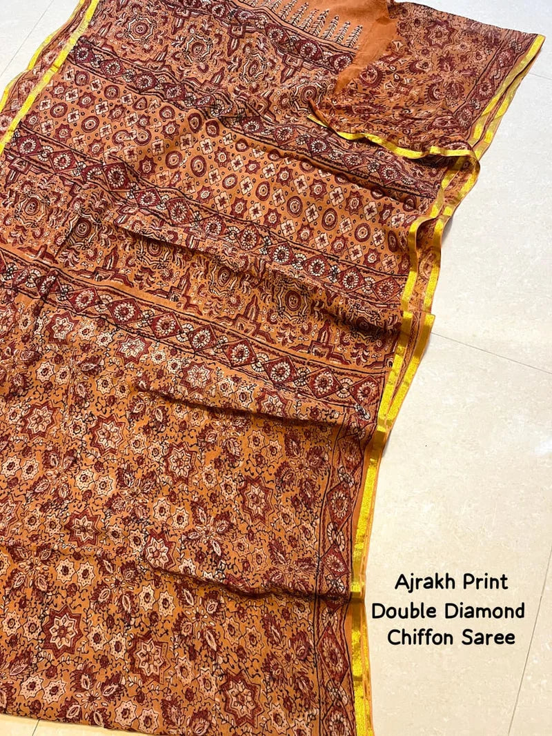 Double Diamond Chiffon Saree 109