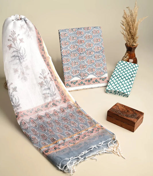 COTTON SUIT WITH KOTA-DORIA DUPATTA (BG30)