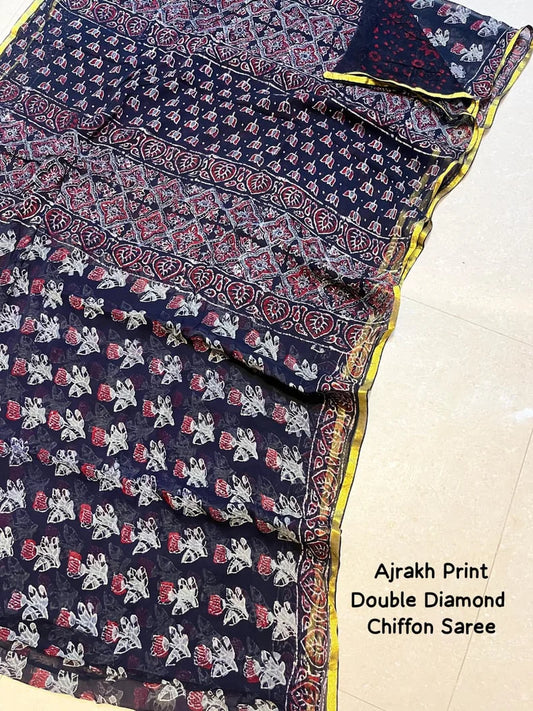 Double Diamond Chiffon Saree 108