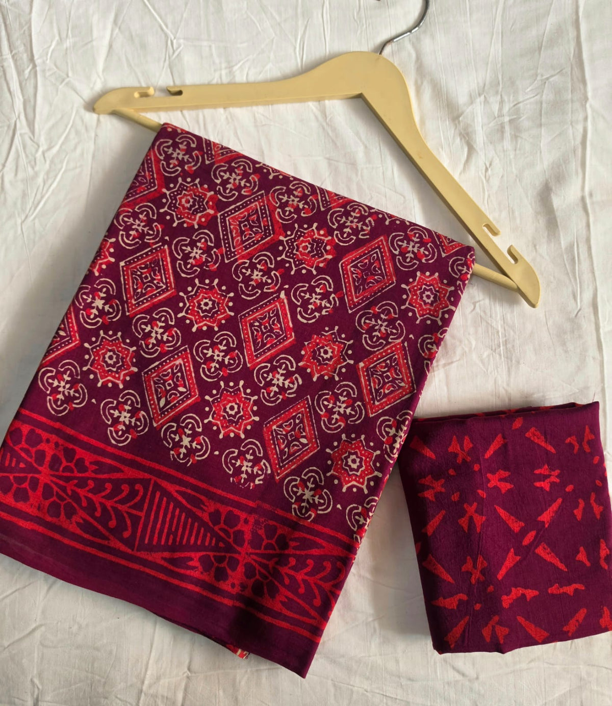 AJRAKH PRINTED MULCOTTON SAREE