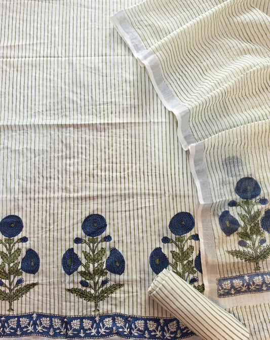 COTTON SUIT WITH LINEN DUPATTA 119