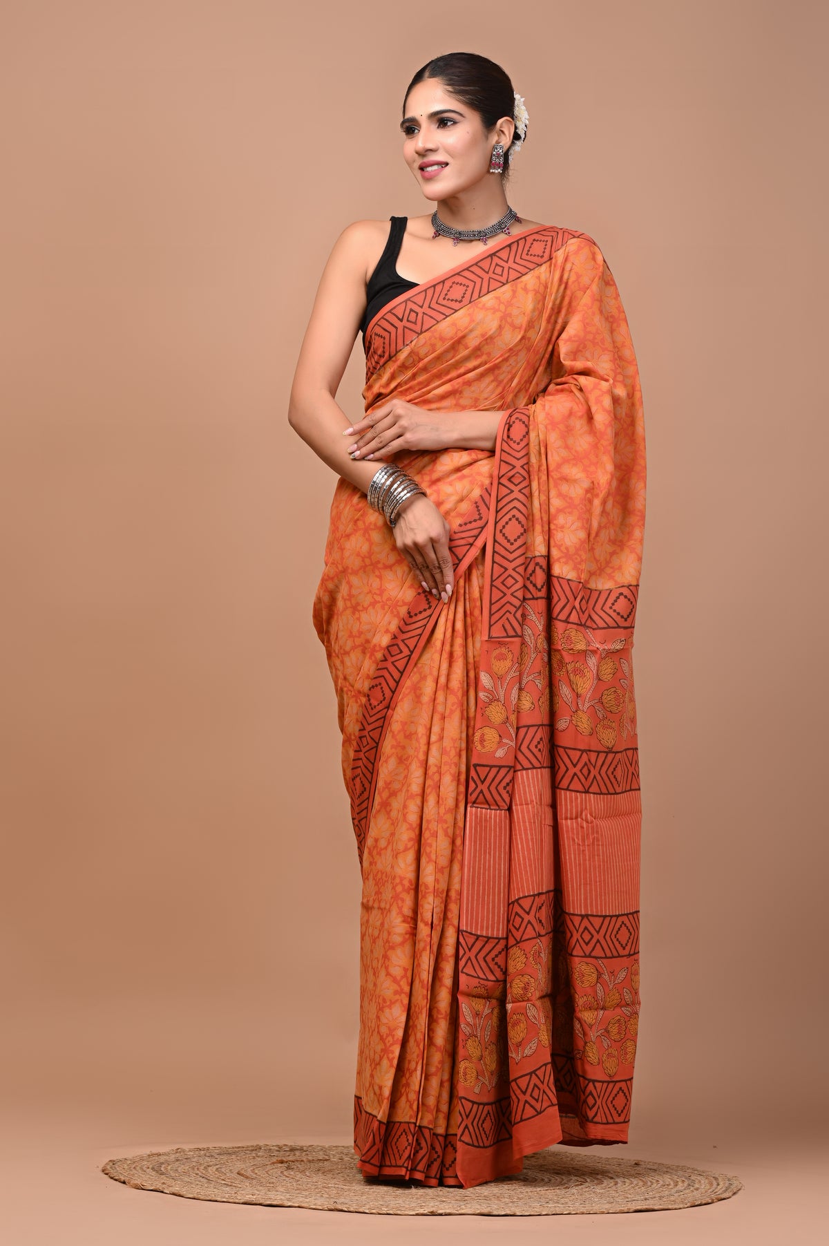 NASHPAL DYES MULCOTTON SAREE 1030