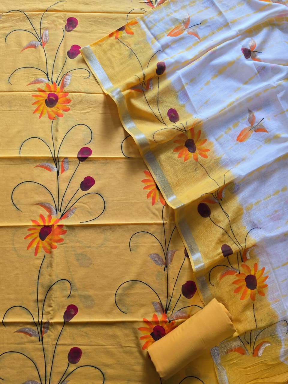COTTON SUIT LINEN DUPATTA 113
