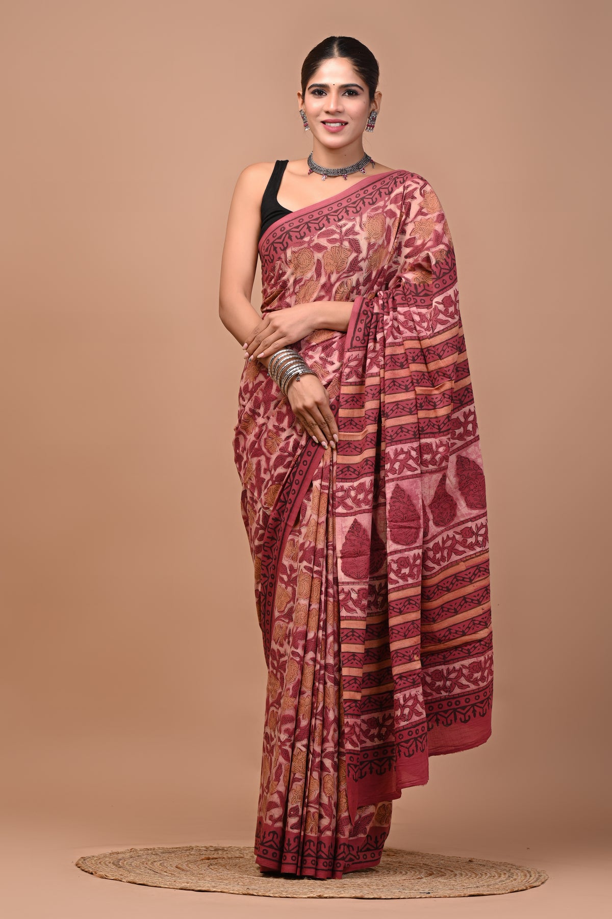 NASHPAL DYES MULCOTTON SAREE 1032
