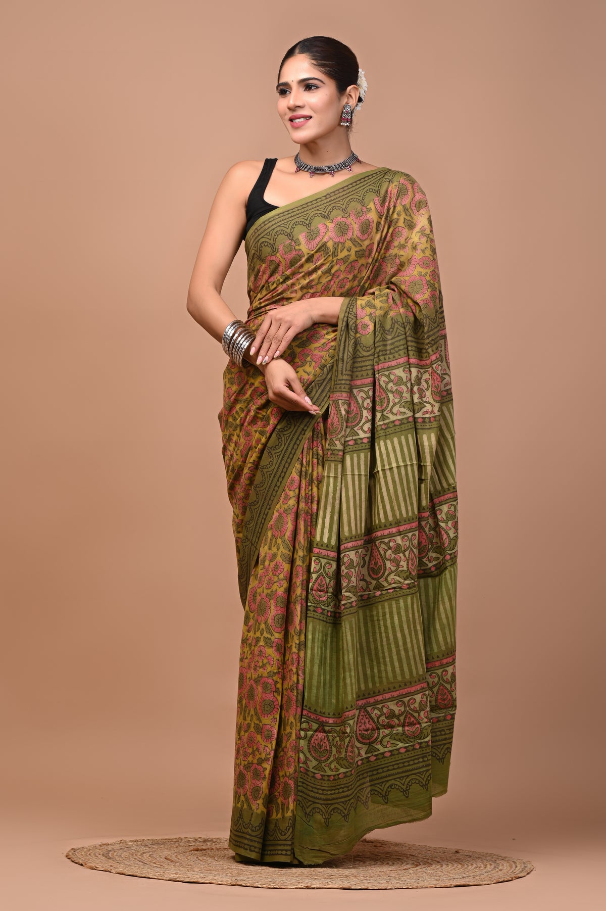 NASHPAL DYES MULCOTTON SAREE 1033