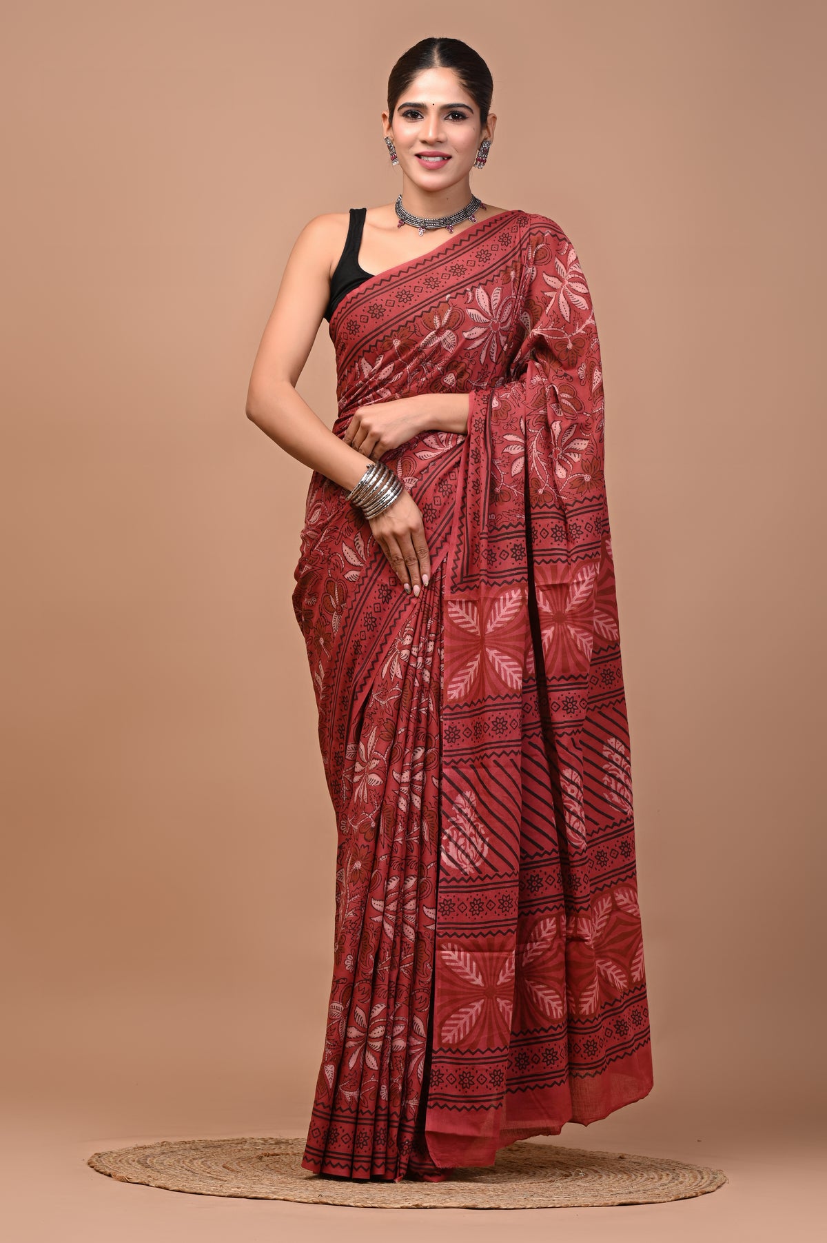 NASHPAL DYES MULCOTTON SAREE 1031
