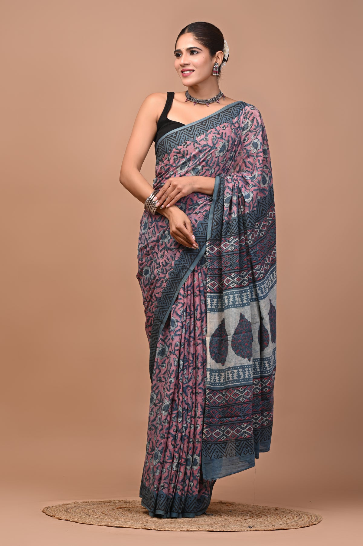 NASHPAL DYES MULCOTTON SAREE 1021