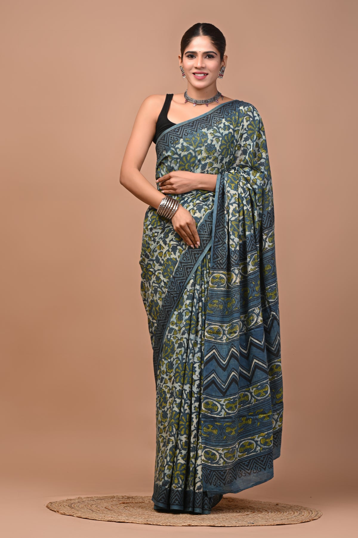 NASHPAL DYES MULCOTTON SAREE 1028