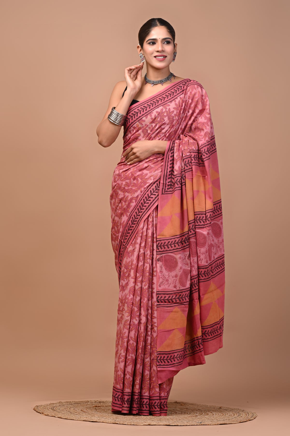 NASHPAL DYES MULCOTTON SAREE 1025