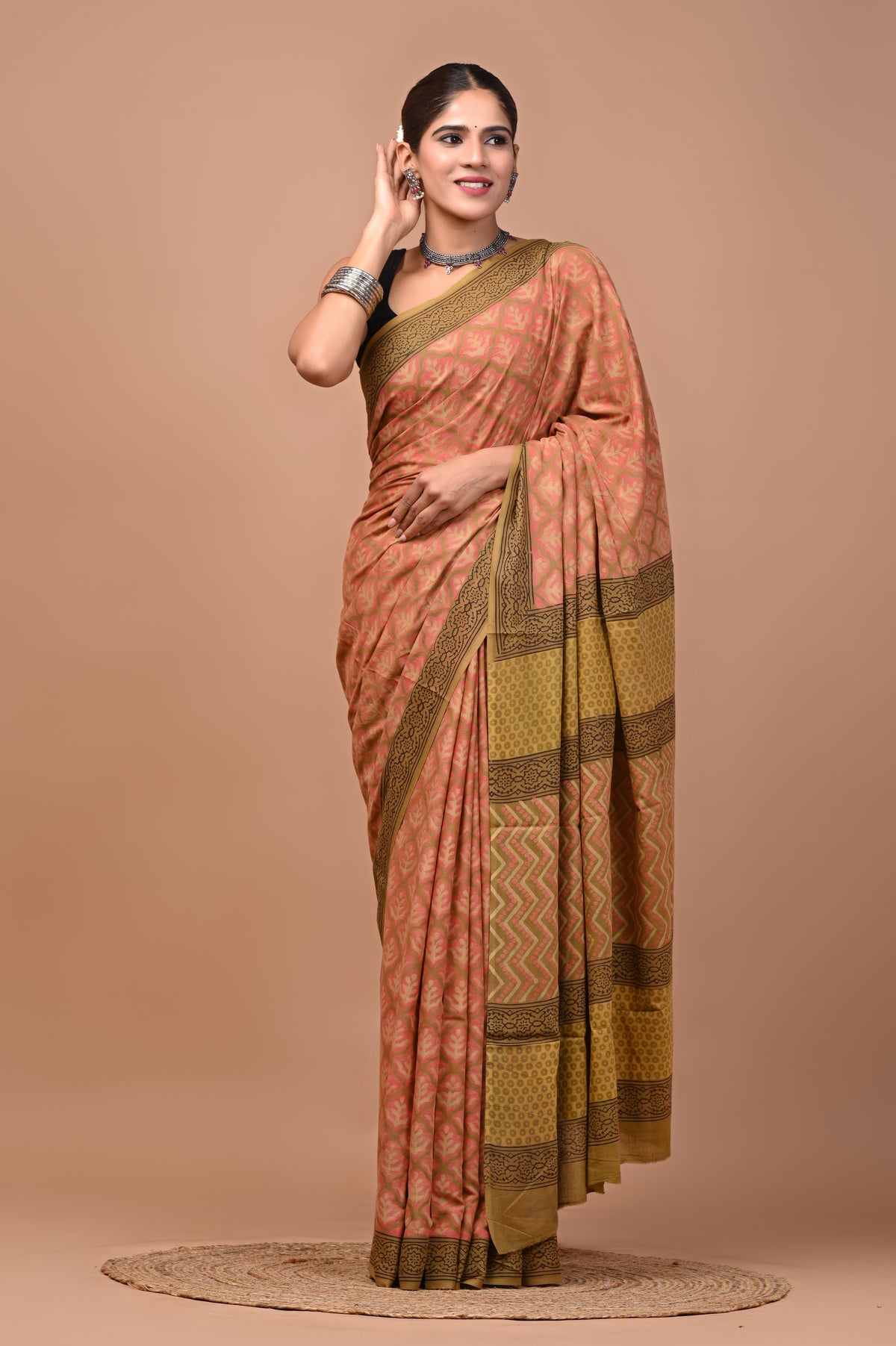 NASHPAL DYES MULCOTTON SAREE 1018