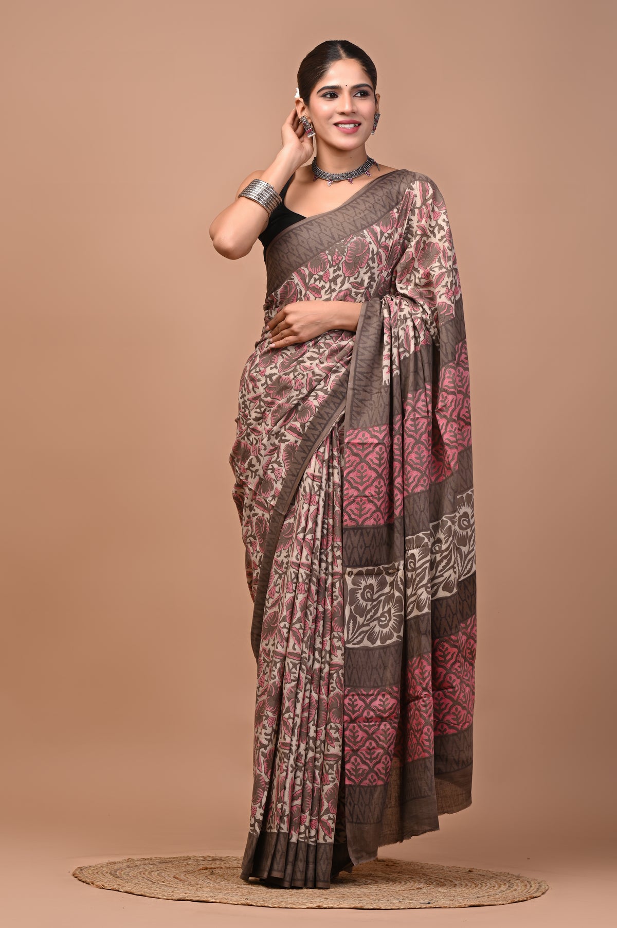 NASHPAL DYES MULCOTTON SAREE 1023