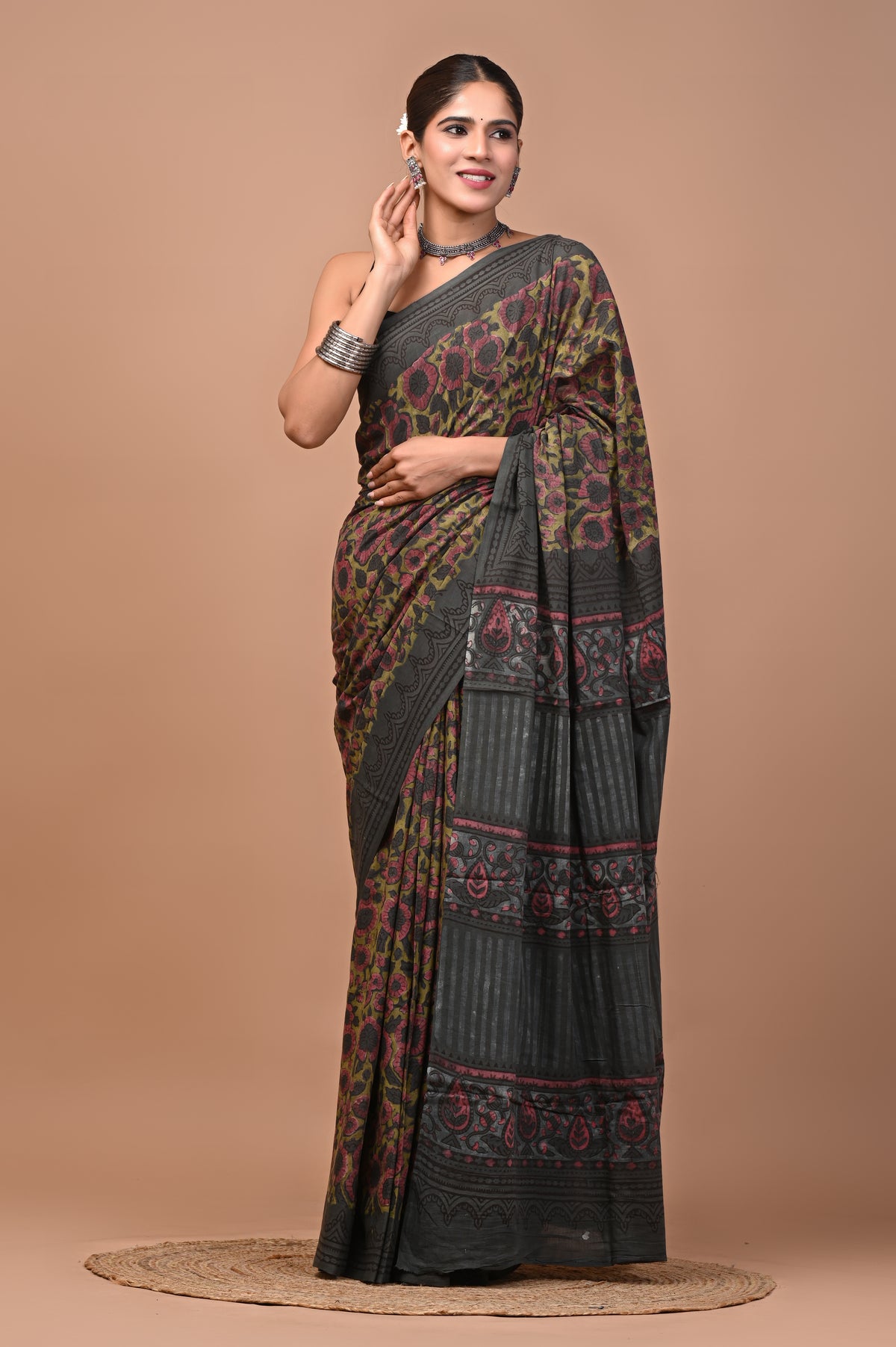NASHPAL DYES MULCOTTON SAREE 1024