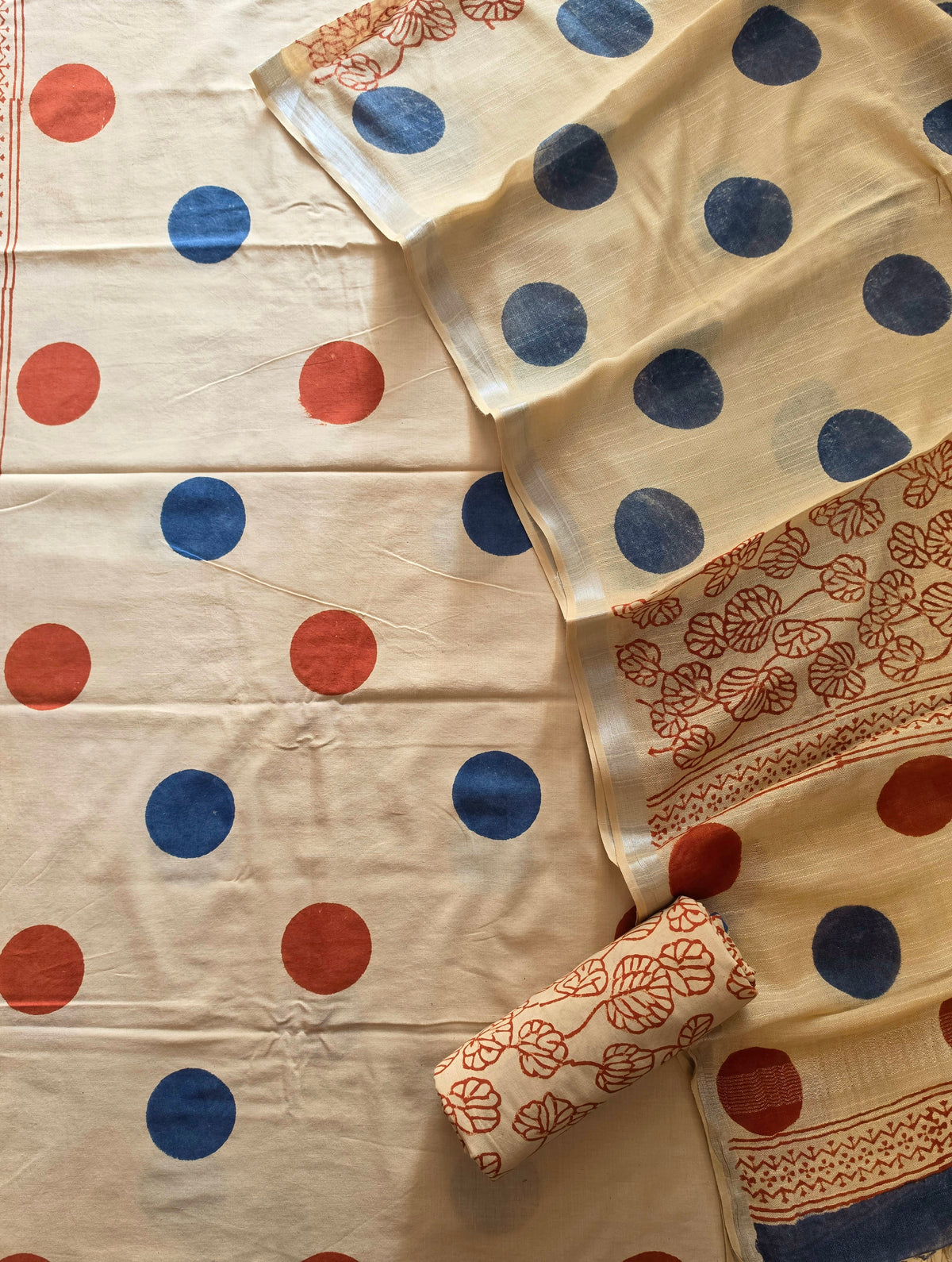 COTTON SUIT WITH LINEN DUPATTA 109