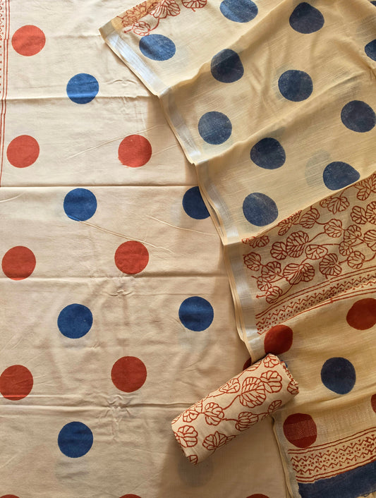 COTTON SUIT WITH LINEN DUPATTA 109